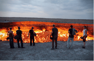 A journey to the gas crater, Turkmenistan