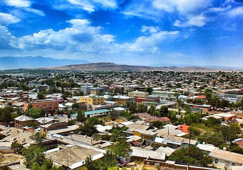 Город Куляб в Таджикистане